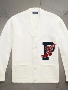 Polo Ralph Lauren Sweater Mens Small P-Wing Cotton Knit Knitted Cardigan NWT